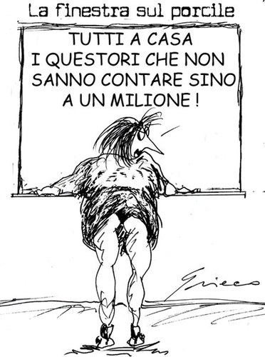 Cartoon: NUMERI (medium) by Grieco tagged grieco,questura