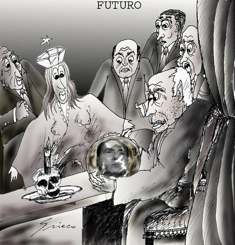 Cartoon: PREVISIONI (medium) by Grieco tagged grieco,futuro,2010