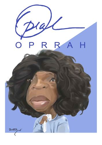 Cartoon: OPRAH (medium) by nader_rahmani tagged oprah