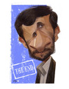 Cartoon: AHMADI NEJAD (small) by nader_rahmani tagged ahmadi nejad