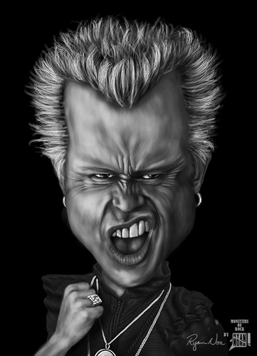 Cartoon: Billy Idol (medium) by RyanNore tagged billy,idol,caricature,photshop,mypaint