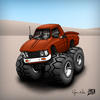 Cartoon: 1979 Toyota HighLux 4X4 (small) by RyanNore tagged truck,car,cartoon,photoshop,caricature