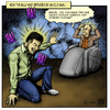 Cartoon: The Defeat of the Hulk (small) by RyanNore tagged superheroes,xmen,avengers,comic,professor,bruce,banner