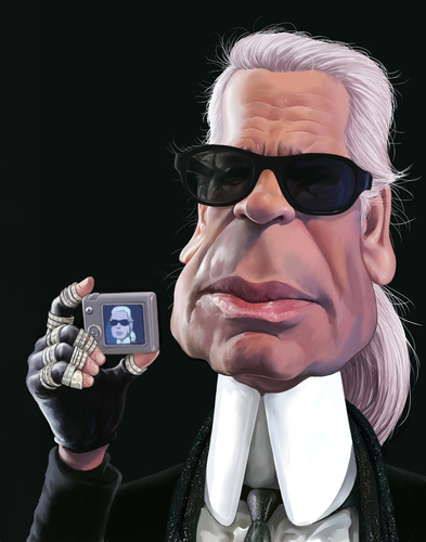 Cartoon: Karl Lagerfeld (medium) by penava tagged karikatur,caricature,mode,fashion,designer,karl,lagerfeld,karikatur,karikaturen,karl lagerfeld,mode,design,karl,lagerfeld