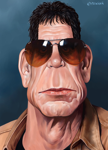 Cartoon: Lou Reed (medium) by penava tagged lou,reed,karikatur,caricature,musik,musiker,musician,rock,music,karikatur,karikaturen,musik,musiker,lou reed,lou,reed