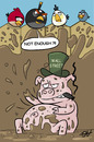 Cartoon: Wall Street ANGRY PIGS (small) by victorh tagged wallstreet occupywallstreet occupywallst