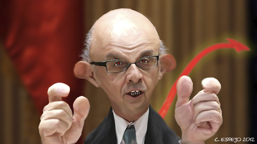 Cartoon: Cristobal Montoro (medium) by nommada tagged cristobal,montoro