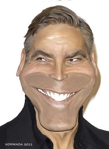 Cartoon: George (medium) by nommada tagged george,clooney