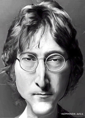 Cartoon: John (medium) by nommada tagged john,lennon