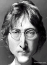 Cartoon: John (small) by nommada tagged john lennon