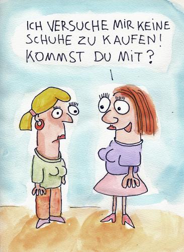 Cartoon: Schuhe kaufen (medium) by Tobias Schülert tagged schuhe,kaufen,frauen,fraune,frau,shopping,shoppen,kaufen,handel,verkauf,freizeit,konsum,konsumgesellschaft,sucht,süchtig,schuhe,sammler,sammeln,kaufrausch,entzug,entziehungskur,abhängigkeit,konsument