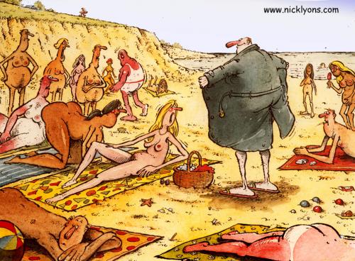 Cartoon: Beach cartoon (medium) by Nick Lyons tagged beach,cartoon,nick,lyo...