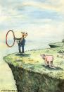 Cartoon: Dogs best friend (small) by Nick Lyons tagged funny,dog,cartoon,nick,lyons,animal,animals,people,sky