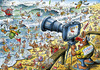 Cartoon: Le Gurp Surf Cartoon (small) by Nick Lyons tagged nick lyons le gurp surf cartoon beach la plage soulac sur mer