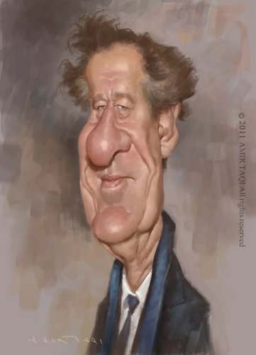 Cartoon: Geoffrey Roy Rush (medium) by Amir Taqi tagged geoffrey,roy,rush