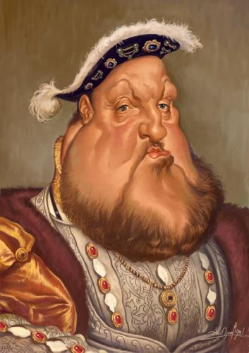 Henry VIII. By Amir Taqi | Famous People Cartoon | TOONPOOL