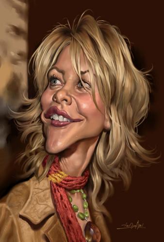 Cartoon: Meg Ryan (medium) by Amir Taqi tagged meg,ryan