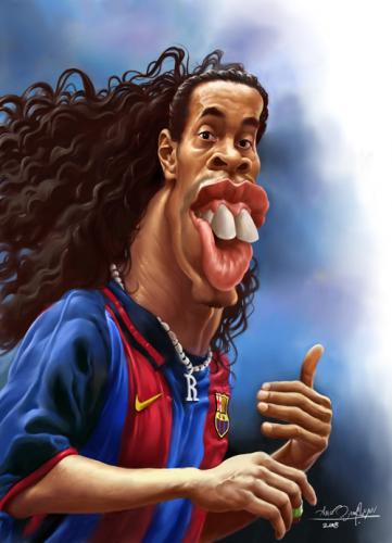 Cartoon: Ronaldinho (medium) by Amir Taqi tagged ronaldinho