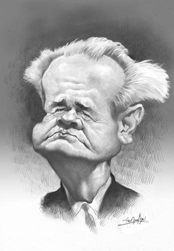 Cartoon: slobodan milosevic (medium) by Amir Taqi tagged slobodan,milosevic