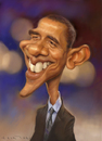 Cartoon: Barack Obama (small) by Amir Taqi tagged barack obama