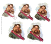 Cartoon: Modest Mussorgsky by Ilya Repin (small) by Amir Taqi tagged modest mussorgsky