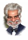 Cartoon: Omar Sharif (small) by Amir Taqi tagged omar sharif