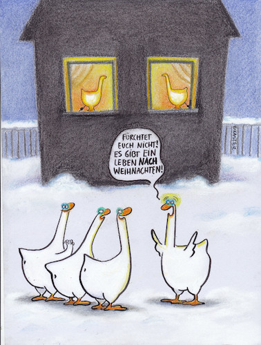 Cartoon: auferstehung (medium) by Petra Kaster tagged weihnachten,religion,glaube,auferstehung,fake,new,gänse,lampen,hoffnung,relirionen,essen,weihnachten,religion,glaube,auferstehung,fake,new,gänse,lampen,hoffnung,relirionen,essen