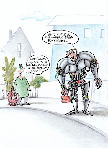 Cartoon: brennpunktschule (medium) by Petra Kaster tagged schule,erziehung,jugendliche,brennpunktschule,lehrer,cyborgs,roboter,digitalisierung,gewaltbereitschaft,gewaltzunahme,aggression,schutz,lehrkörper,bildung,schule,erziehung,jugendliche,brennpunktschule,lehrer,cyborgs,roboter,digitalisierung,gewaltbereitschaft,gewaltzunahme,aggression,schutz,lehrkörper,bildung