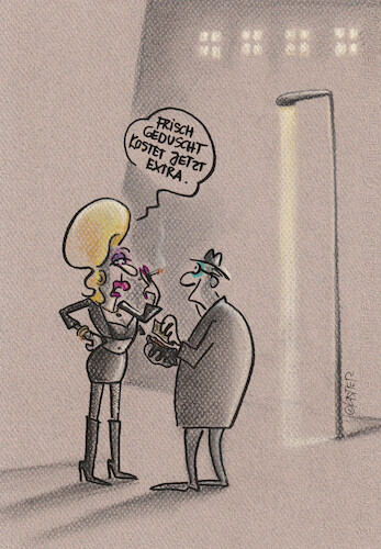 Cartoon: frisch geduscht (medium) by Petra Kaster tagged erotik,energiekrise,erneuerbare,energien,nachhaltigkeit,wasser,wasserknappheit,dürre,grundwasserspiegel,körperpflege,klimakrise,kipppunkt,rbare,erotik,energiekrise,erneuerbare,energien,nachhaltigkeit,wasser,wasserknappheit,dürre,grundwasserspiegel,körperpflege,klimakrise,kipppunkt,rbare