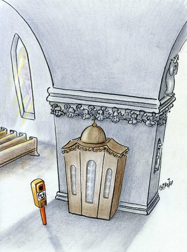 Cartoon: notruf (medium) by Petra Kaster tagged zölibat,missbrauch,sexualität,kirche,religion,religion,kirche,sexualität,missbrauch,zölibat