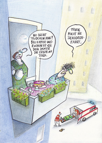 Cartoon: seniorenfaht (medium) by Petra Kaster tagged alter,zeit,senioren,gesundheit,kkrankheit,freizeit,ferien,freundschaft,frauen,alter,zeit,senioren,gesundheit,kkrankheit,freizeit,ferien,freundschaft,frauen