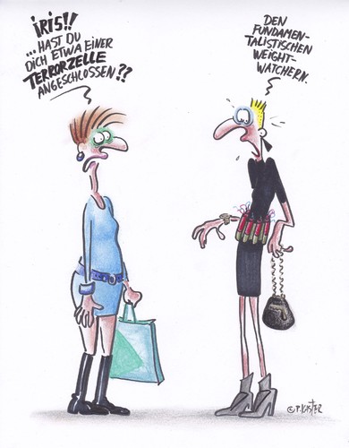 Cartoon: terror (medium) by Petra Kaster tagged gesundheit,mode,lifestyle,body,supermodels,models,magersucht,terrorzelle,ernährung,frauen,fundamentalismus,frauen,terrorzelle,ernährung,magersucht,models,supermodels,body,lifestyle,mode,gesundheit,fundamentalismus,fashion,beauty