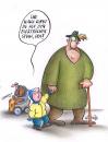 Cartoon: elektrischer Stuhl (small) by Petra Kaster tagged senioren kinder gebrechlichkeit orthopädie gehbehinderung