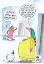 Cartoon: fatmas empfängnis (small) by Petra Kaster tagged weihnachten,jesus,maria,gottesmutter,post,dhl,paketzustellung,briefzustllung,verkündigung,nachbarschaft,unbefleckteempfängnis,jungfraumaria,jesugeburt,jesuempfängnis,religion,christentum