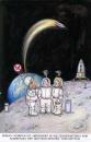 Cartoon: Rauchermond (small) by Petra Kaster tagged raucher,nichtraucher,mond,rauchverbot,raumfahrt,space,shuttle