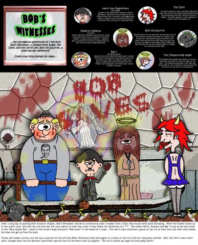 Cartoon: Bobs Witnesses (medium) by yusanmoon tagged yu,san,moon,cartoon,comic,artist,funny,humor,customer,service