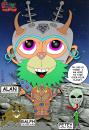 Cartoon: Alan the Alien (small) by yusanmoon tagged yu san moon alan the alien funny humor cartoon cute