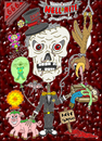 Cartoon: Hell Nite (small) by yusanmoon tagged halloween hell nite yu san moon cartoon infinity skeleton