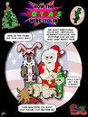 Cartoon: How the Holidays Were Stolen (small) by yusanmoon tagged yu,san,moon,cartoon,infinity,comic,funny,santa,easter,bunny,jesus,elf,holiday