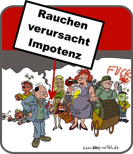 Cartoon: - und schädigt die Spermatozoen (medium) by Marcel und Pel tagged großfamilie,kinderreichtum,fruchtbarkeit,unfruchtbarkeit,impotenz,umerziehung,bevormundung,hysterie,warnhinweise,rauchverbot,rauchen,rauchen,rauchverbot,hysterie,umerziehung,impotenz,fruchtbarkeit,besundheit,nichtraucher,potenz