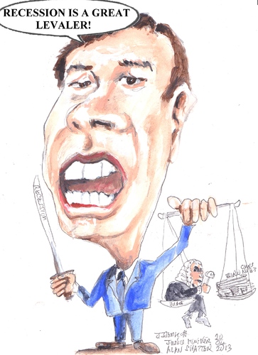 Cartoon: Allen Shatter (medium) by jjjerk tagged shatter,alan,coalition,government,labor,cartoon,justice,caricature,ireland,irish,blue,recession