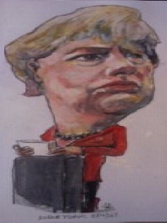 Cartoon: Angela Merkel (medium) by jjjerk tagged cartoon,red,germany,chancellor,german,merkel,angela,caricature