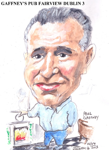 Cartoon: Paul Gaffney (medium) by jjjerk tagged son,gaffney,paul,fire,caricatue,cartoon,dublin,fairview,irish,ireland