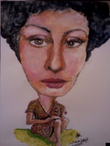 Cartoon: SOFIA LOREN (medium) by jjjerk tagged sofia,loren,actress,film,red,portrait