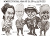 Cartoon: Balla Ban Art Gallery members (small) by jjjerk tagged balla bawn dearbhla gallery ray sherlock dave gleeson westbury mall dublin ireland irish cartoon caricature overcoat glass wine artist junk sale famous