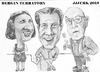 Cartoon: Bergin terratory (small) by jjjerk tagged bergin johanna brian cartoon caricature glasses irish trio ireland