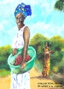 Cartoon: Collecting fruit in Africa (small) by jjjerk tagged africa,woman,green,fruit,cartoon,caricature