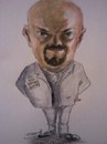 Cartoon: Donough (small) by jjjerk tagged donough irish writers union ireland writer cartoon caricature beard black