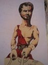 Cartoon: Hercules Steve Reeves (small) by jjjerk tagged steve,reeves,hercules,unchained,movie,film,red,cartoon,caricature,beard,sword,sandal,epic