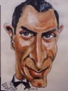 Cartoon: James Bond Sean Connery (small) by jjjerk tagged james bond sean connery cartoon caricature bow tie portrait film star movie